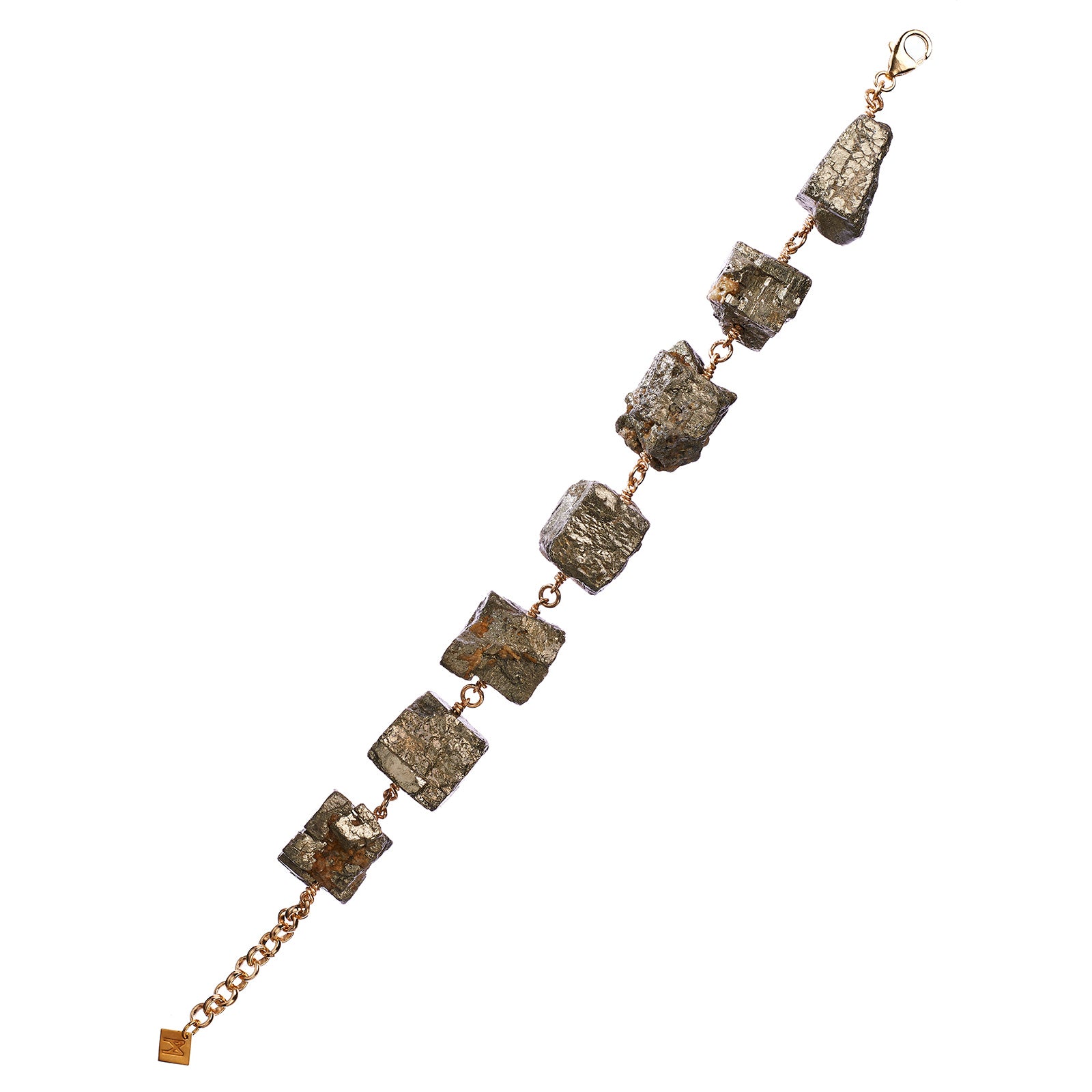 Not A Pearl Bracelet Pyrite
