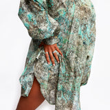 Winona Aqua Relaxed Shirt
