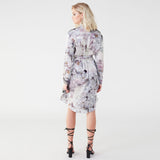 Carte Blanche Purple Fluorite Shirt Dress