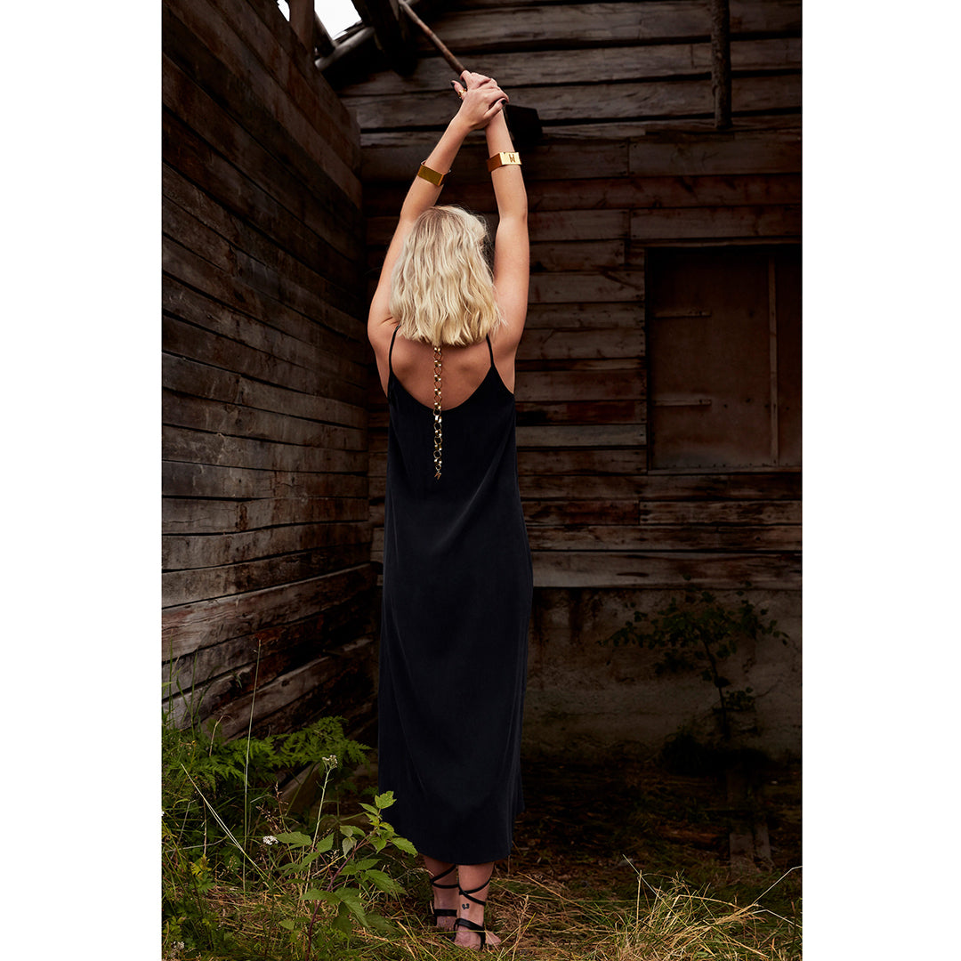 Pfeiffer Black Slip Dress