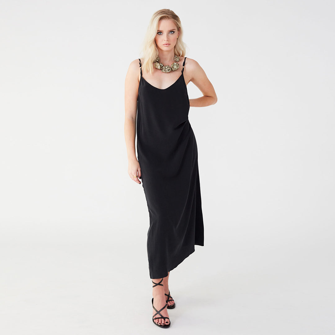 Pfeiffer Black Slip Dress