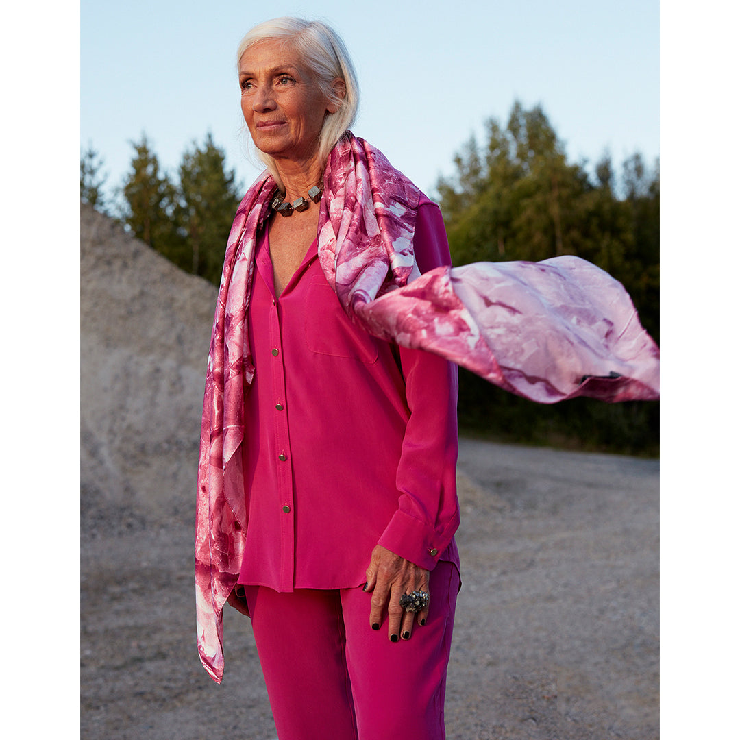 Smith Fuchsia Boyfriend Shirt
