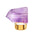 Roxx Amethyst Ring by Märta Larsson in gold vermeil with raw purple amethyst crystal. Bold statement ring with sculptural gemstone and polished gold band.