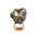 Roxx Pyrite Crystal Ring by Märta Larsson in gold vermeil with raw pyrite cluster. Bold statement ring with metallic crystal and polished gold band — handcrafted in Stockholm.