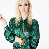 Harry Malachite Midi Shirt Dress