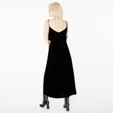 Pfeiffer Black Velvet Slip Dress