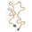 Tie Me Up Pyrite Necklace by Märta Larsson with raw pyrite crystal pendants on gold-plated lariat chain. Pyrite necklace handcrafted in Stockholm — bold, metallic, and adjustable.