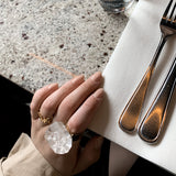 Art Ring Clear Quartz