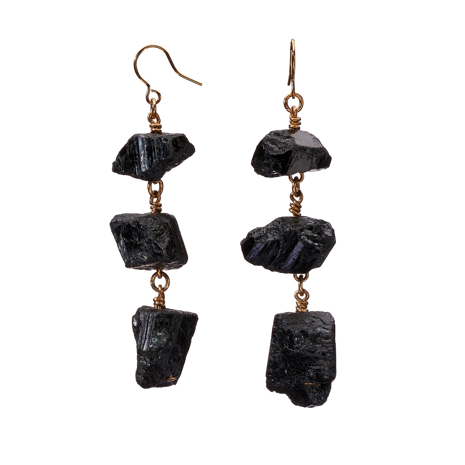 XXX Black Tourmaline Earrings