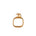 The Billie Ring by Märta Larsson in gold vermeil, displayed against a white background. This handcrafted raw stone ring features an 8mm natural crystal cast in recycled sterling silver — a bold and elegant gold vermeil ring for modern jewelry lovers.