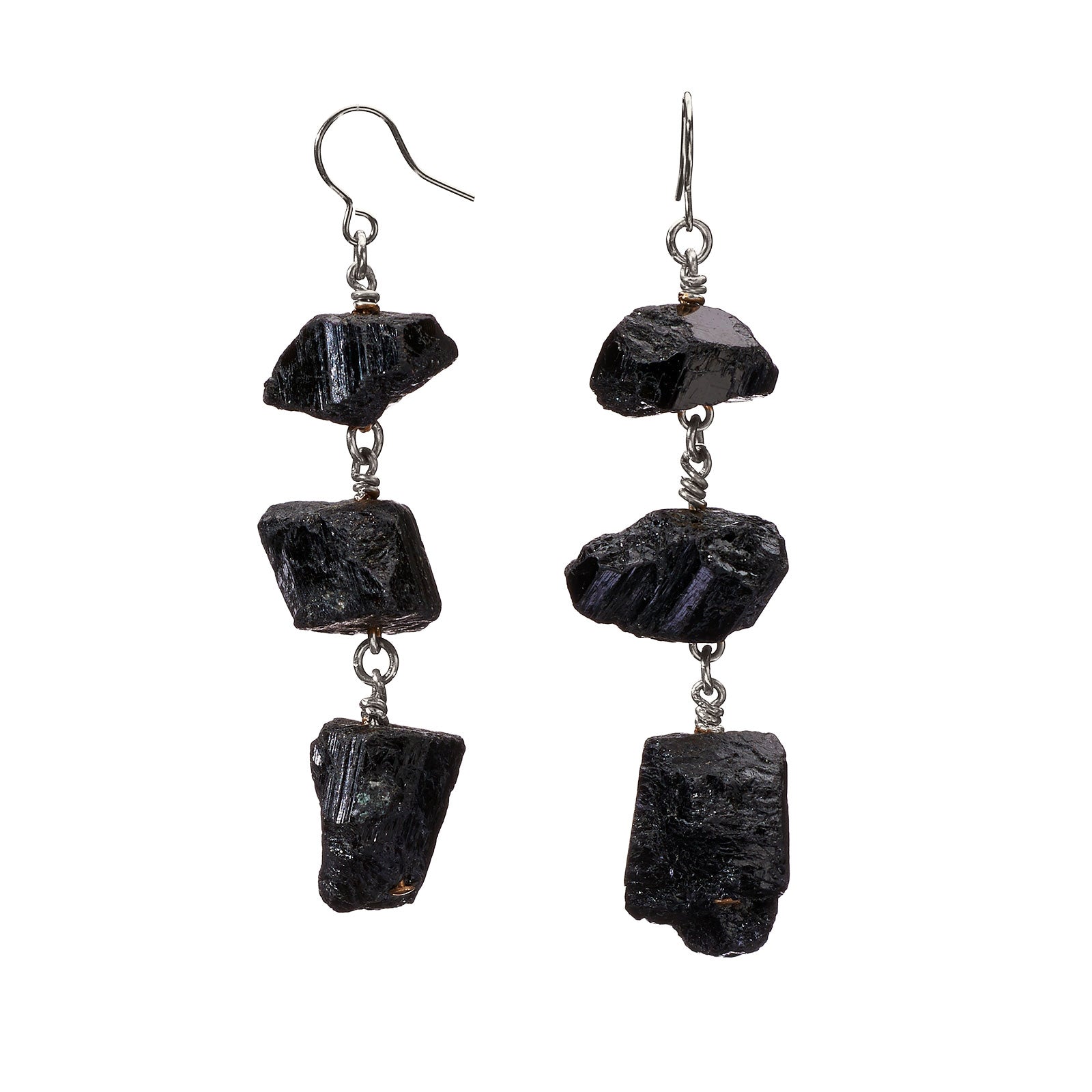 XXX Black Tourmaline Earrings