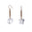 Keep Me Hanging Clear Quartz Short Earrings