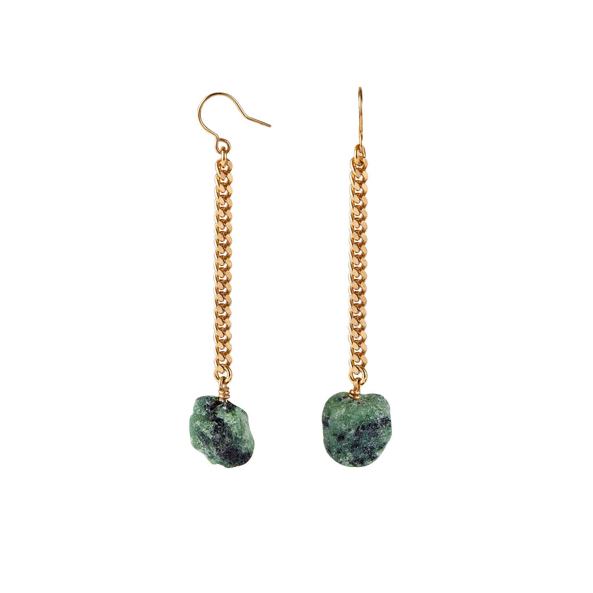 Keep Me Hanging Ruby Zoisite Earrings