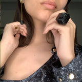 Art Ring Black Tourmaline