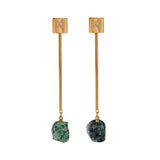 The “M” Convertible Ruby Zoisite Earrings