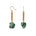 Keep Me Hanging Ruby Zoisite Short Earrings