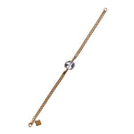 The Raw One Clear Quartz Bracelet Gold