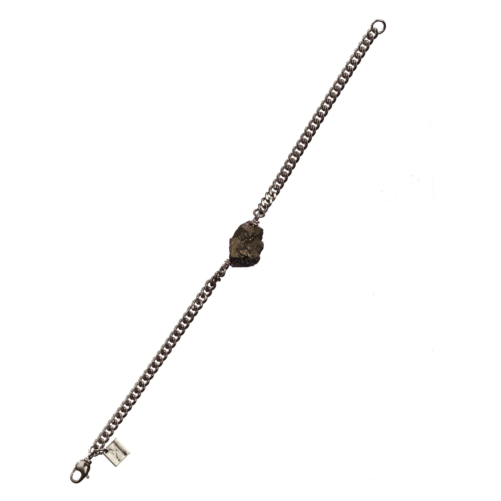 The Raw One Pyrite Bracelet Silver