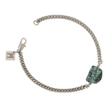 The Raw One Ruby Zoisite Bracelet Silver