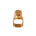 The Power Ring by Märta Larsson in gold vermeil, displayed against a white background. This bold crystal ring features a raw 12x15mm stone cast in recycled sterling silver with 24k gold plating — a handcrafted statement ring for modern jewelry lovers.