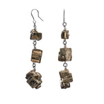 XXX Shiny Pyrite Earrings