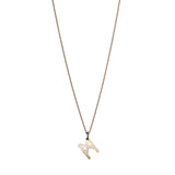 Signature Necklace Brushed Gold