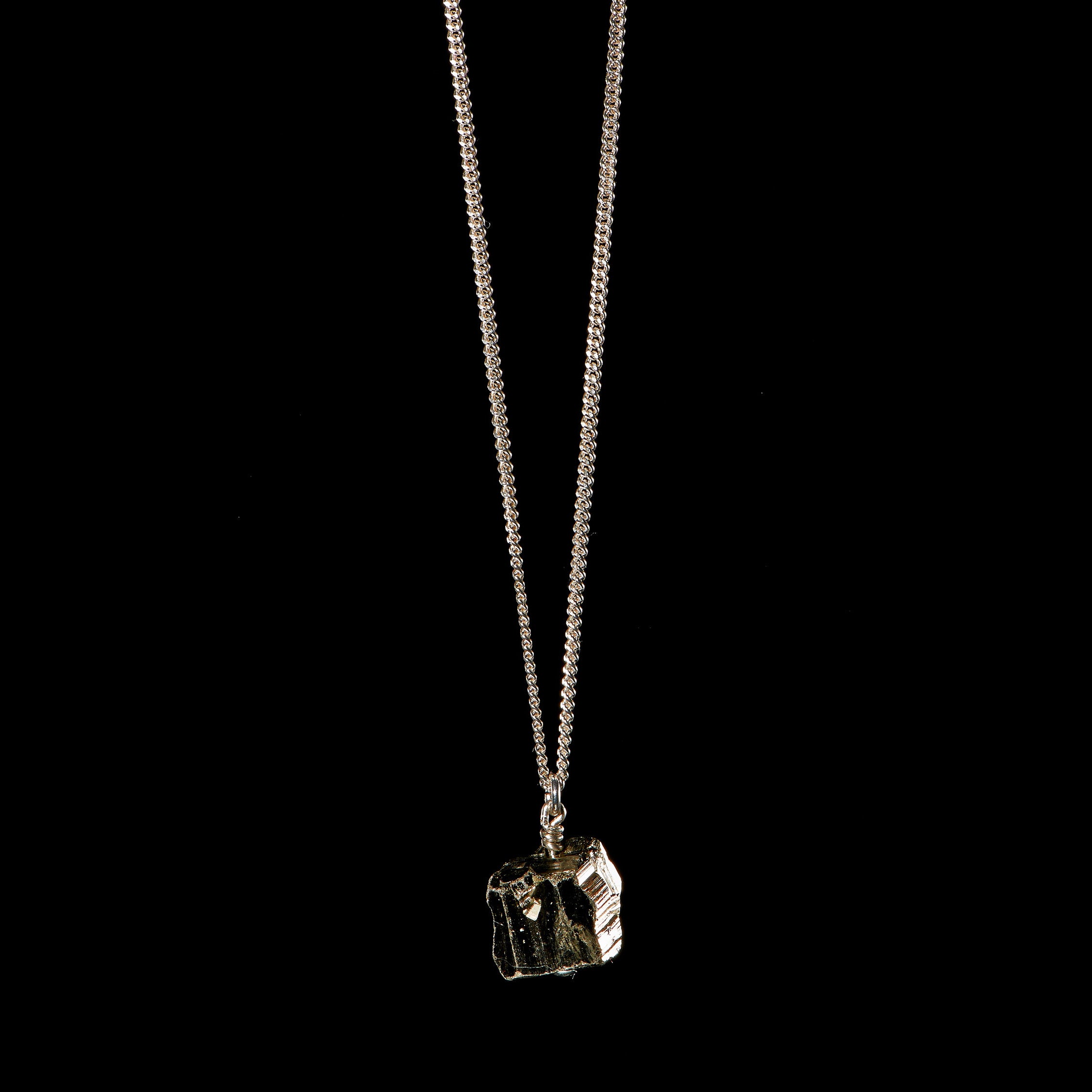 The Raw One Shiny Pyrite Necklace