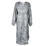 Del Rey Feathered Batwing Dress
