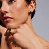 Mondrian Stud Earrings Lapis Lazuli