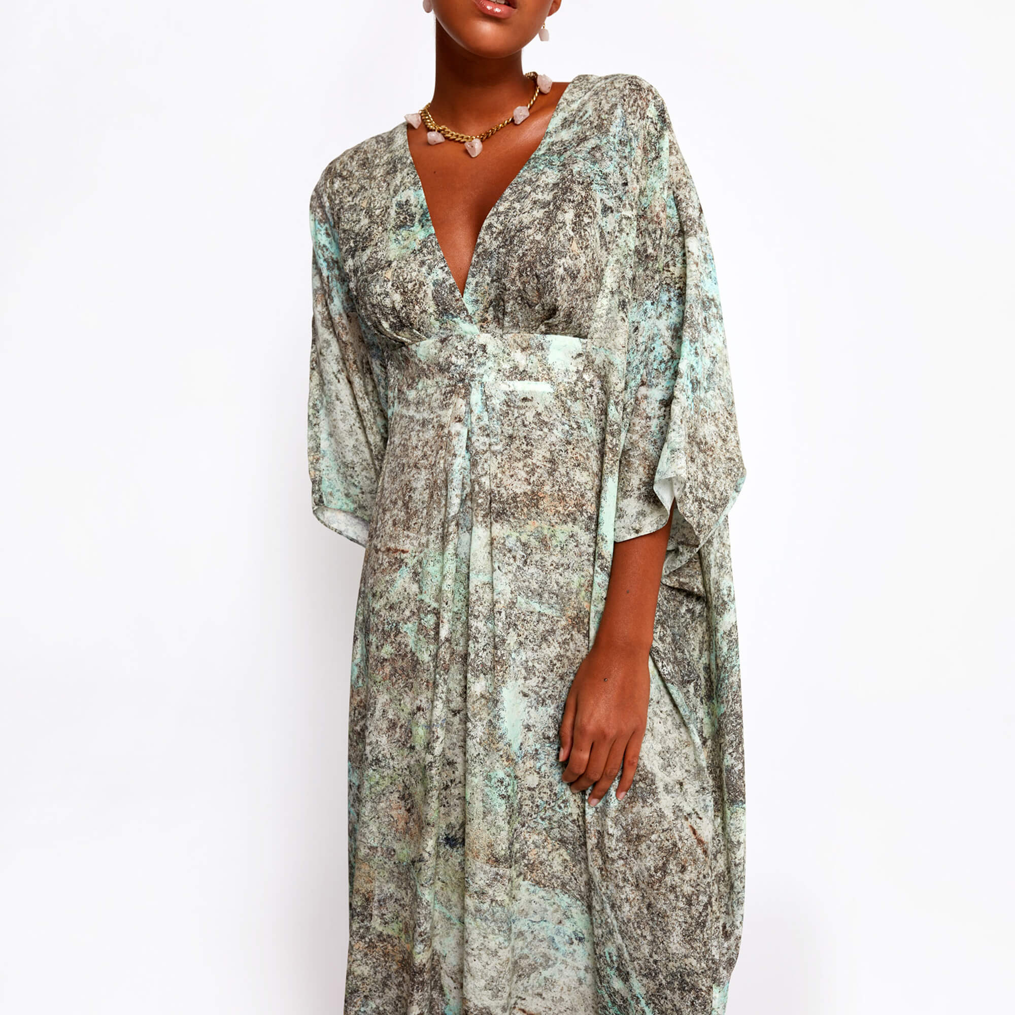 Dunaway Aqua Kaftan