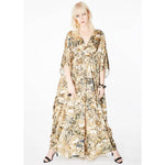 Dunaway Pyrite Metallic Silk Kaftan