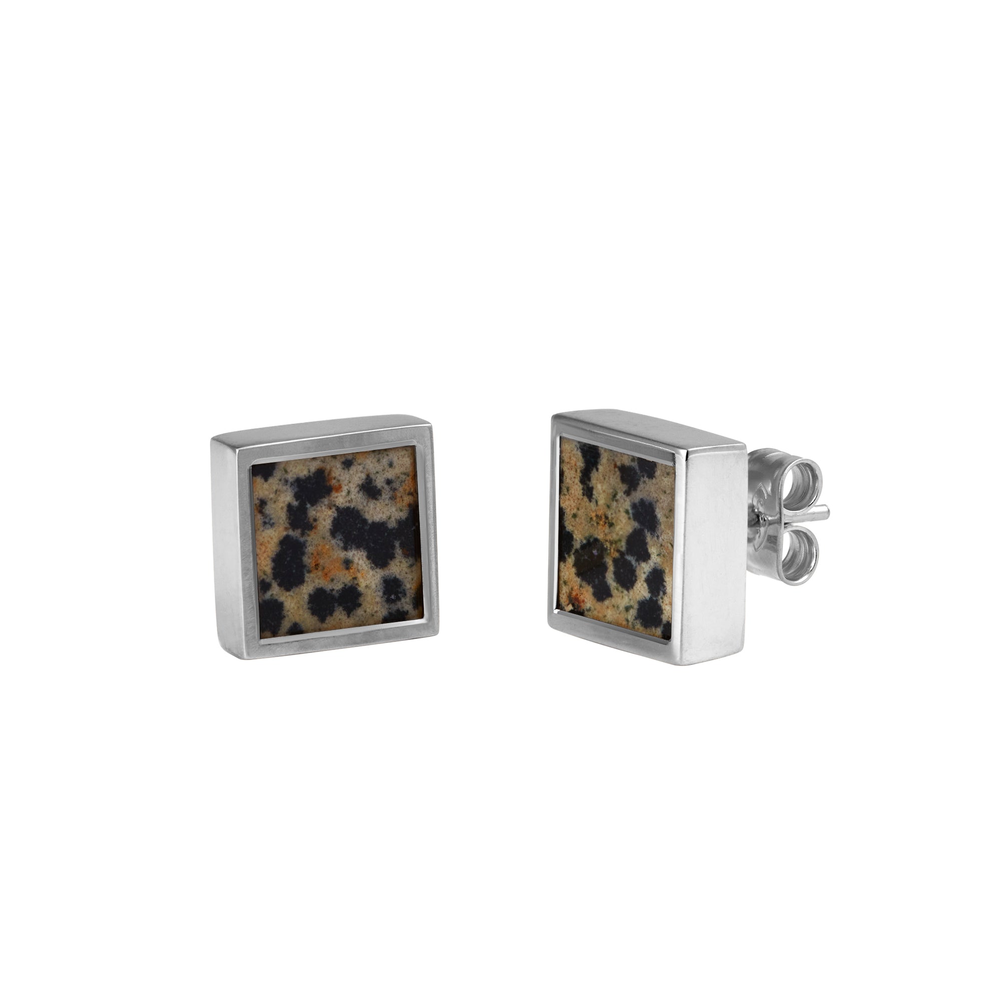 Mondrian Stud Earrings Dalmatian