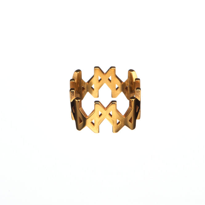 MMM Polished Vermeil Ring