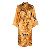 Rossellini Yellow Fluorite Silk Kimono