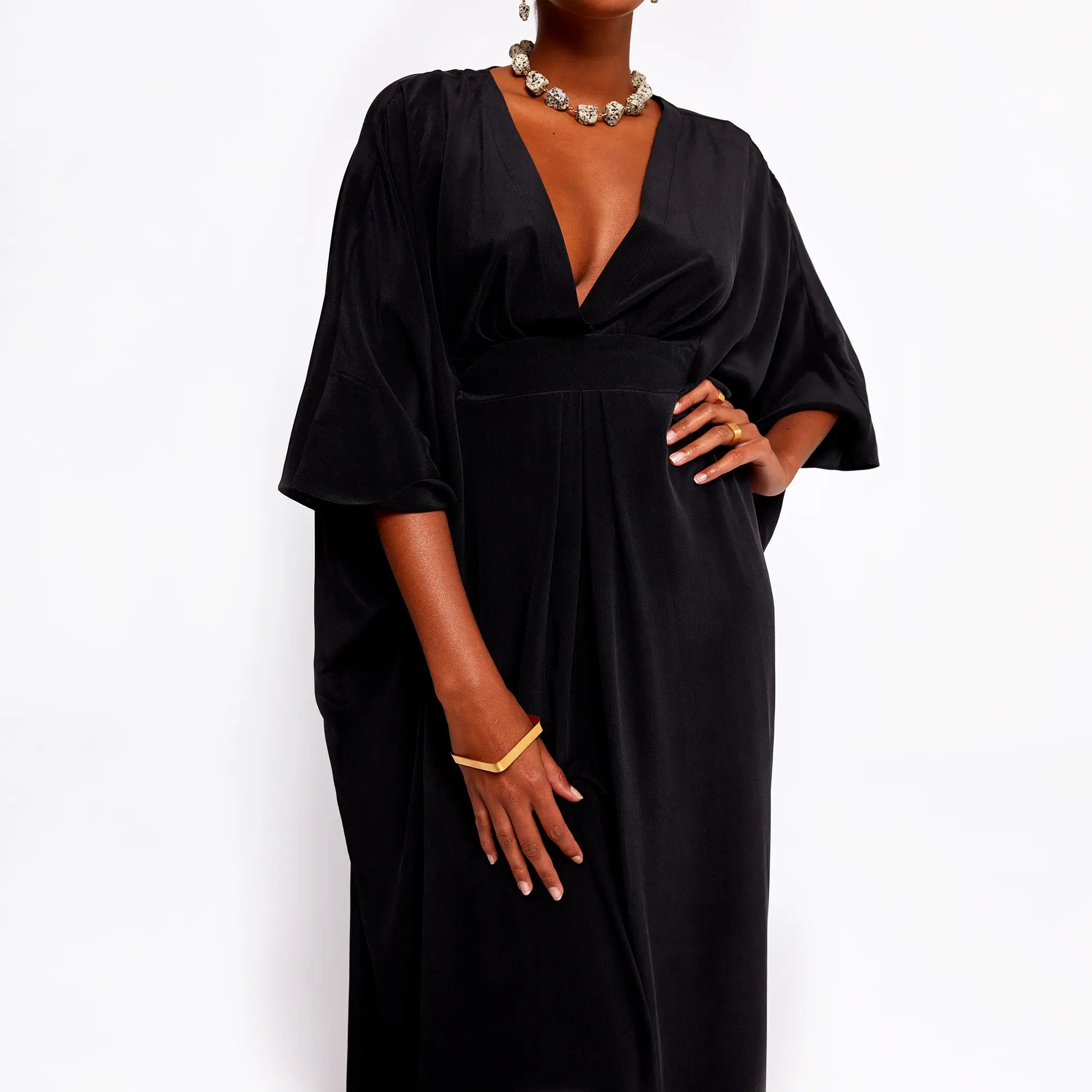 dunaway black kaftan