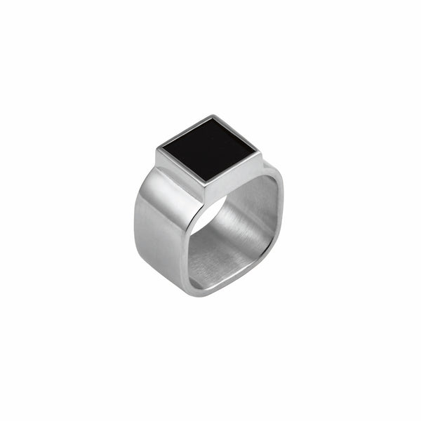 PRY Monolith Ring【BLACK LABRADORITE】 mondrian-ring-black-tourmaline