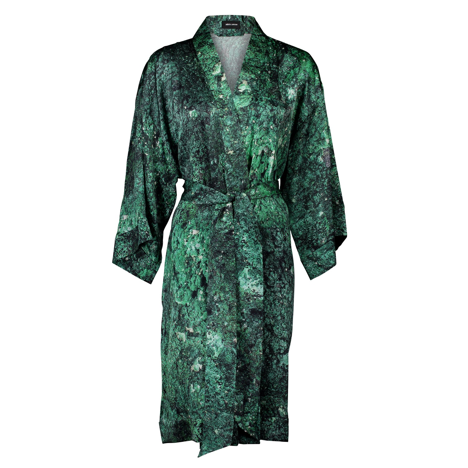 Rossellini Malachite Silk Kimono
