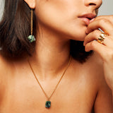 The Raw One Necklace Ruby Zoisite