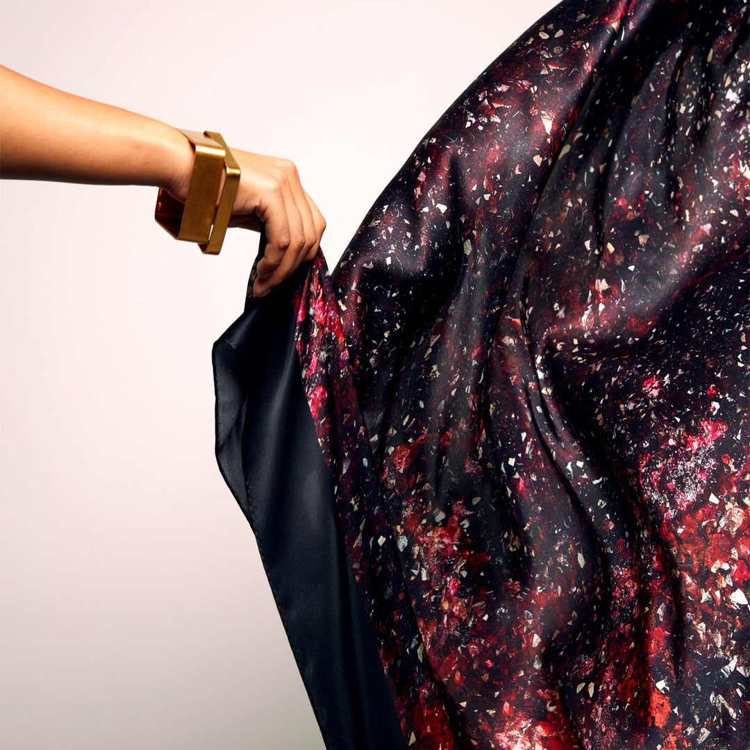 Erythrite Square Silk Scarf