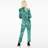 Smith Malachite Silk Boyfriend Shirt