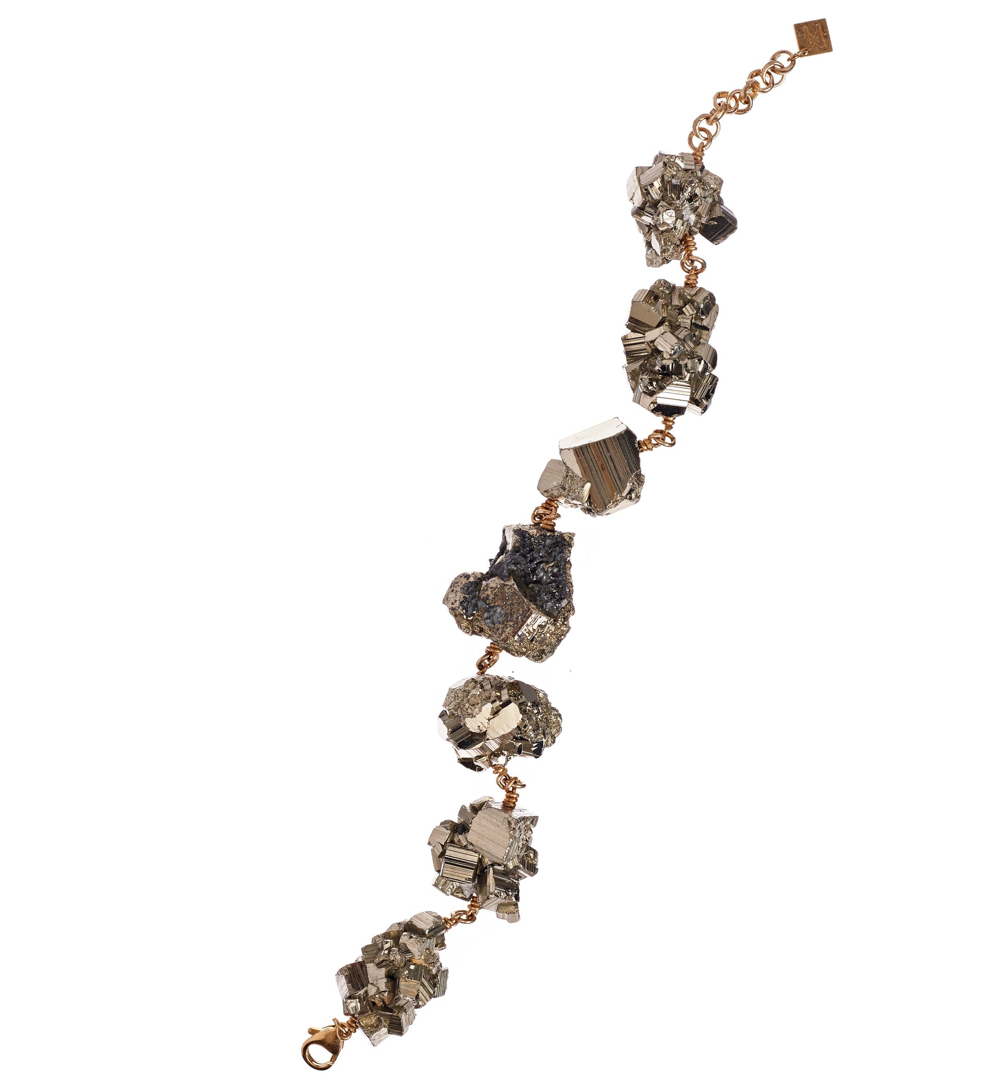 Not Pearl Bracelet Pyrite crystal