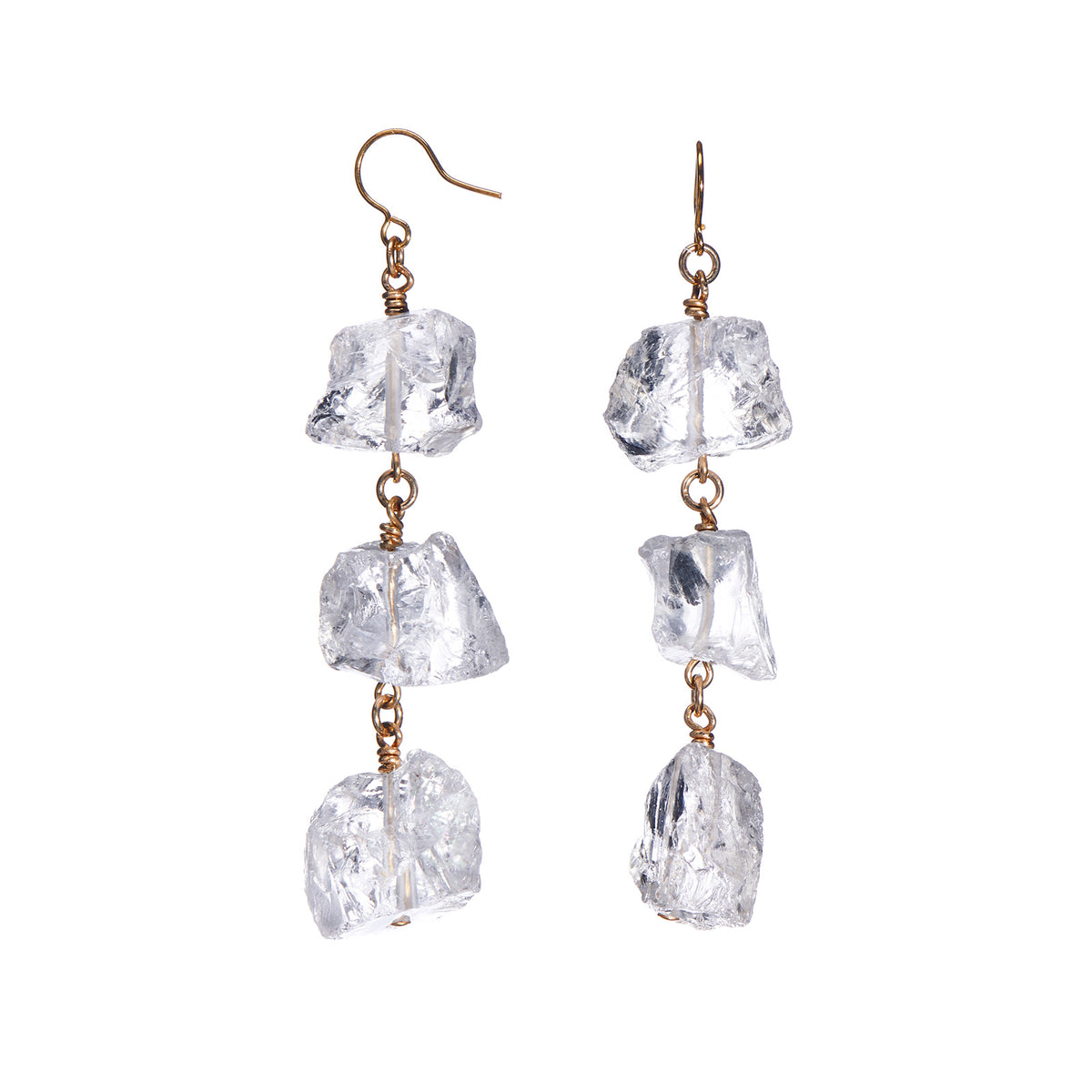 Yeah Yeah Yeahs Rough Quartz Earrings