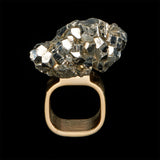 Roxx Pyrite Crystal Ring