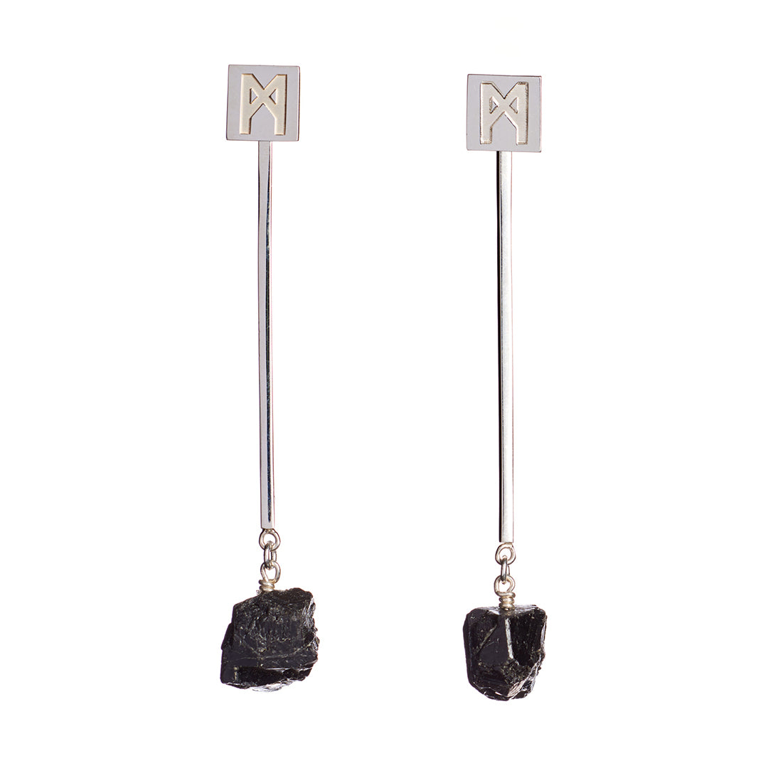 “M” Convertible Tourmaline Earrings
