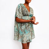 Joplin Aqua Short Kaftan 