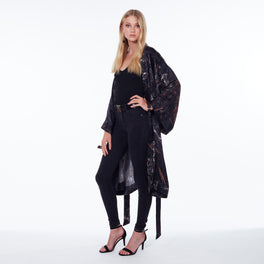 Rossellini Black Obsidian Kimono