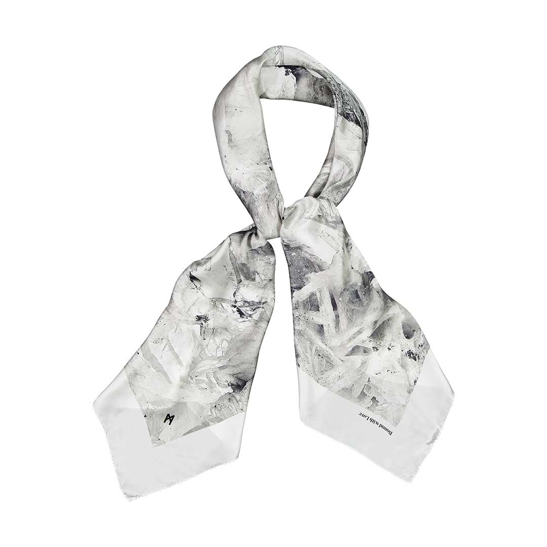 Baryte Square Silk Scarf