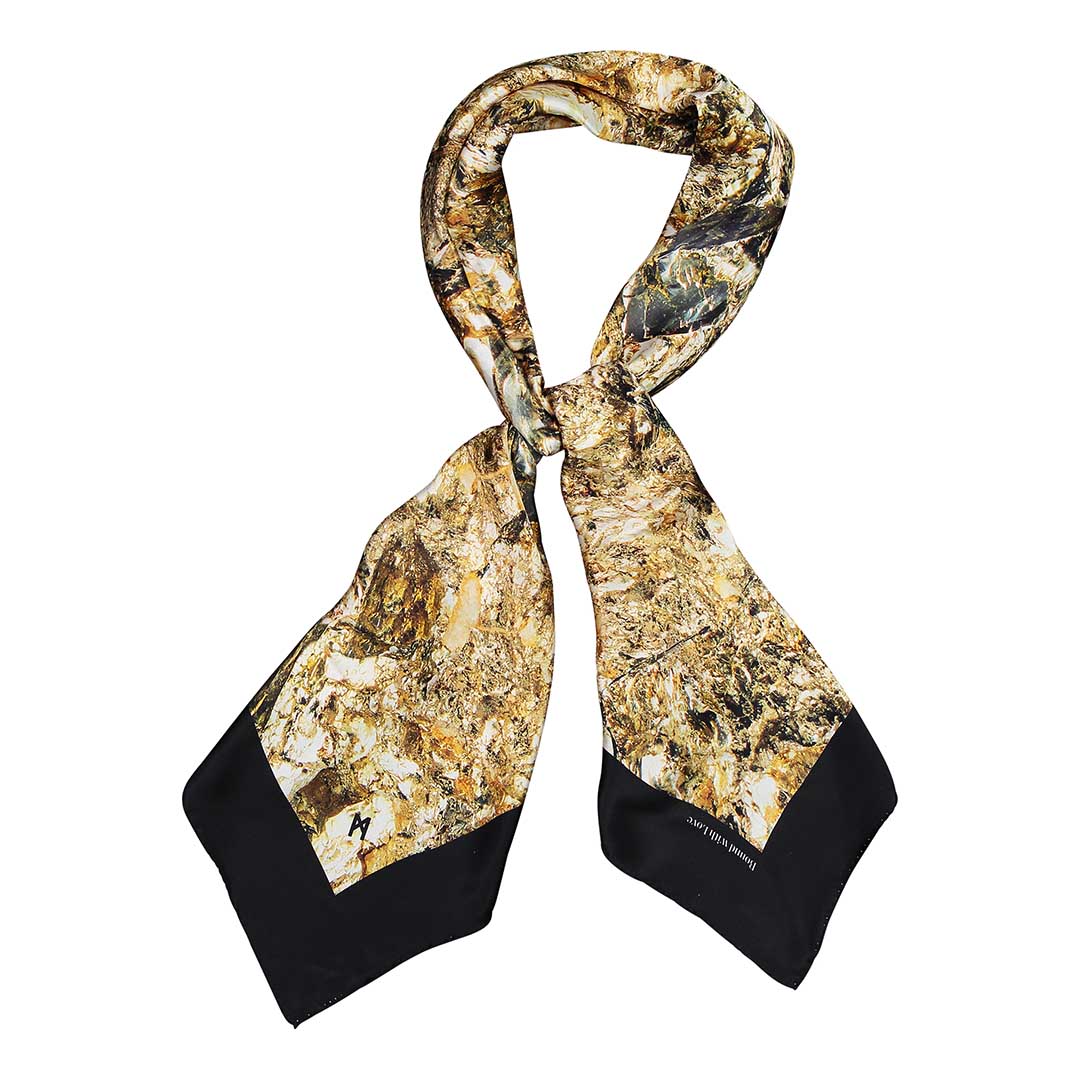 Pyrite Metallic Square Scarf