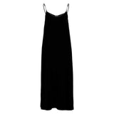 Pfeiffer Black Velvet Slip Dress
