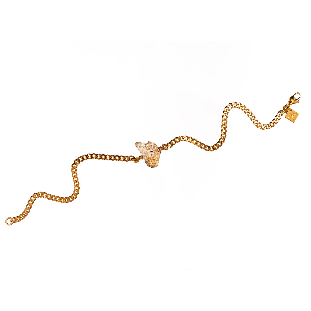 Raw One Calcite Pyrite Anklet